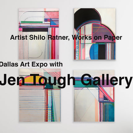 Shilo Ratner mixed media works on paper featured at Artexpo Dallas 2022 with Jen Tough Gallery