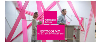 Shilo Ratner geometric abstract paintings featured at Affordable Art Fair Stockholm 2025