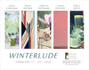 WinterLude group exhibition at Bryant Street Gallery Palo Alto featuring Shilo Ratner geometric abstract paintings