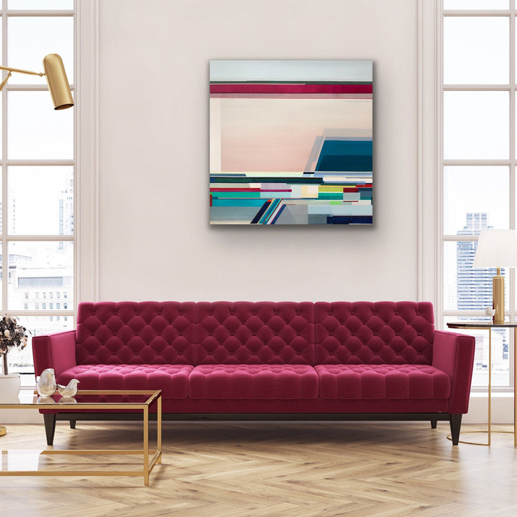 Geometric Landscape Paintings - Original Art by Shilo Ratner