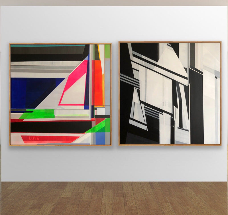 Geometric Abstract Art - Original Paintings by Shilo Ratner