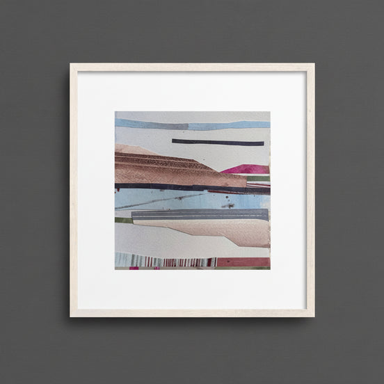 6x6 Original Collage Art | Silver Lining by Shilo Ratner