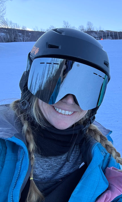 Artist Shilo Ratner geared up for snowboarding
